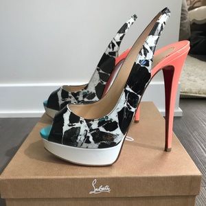 🔥 RARE Christian Louboutin Lady Peep 40 “Carrare”
